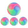 DishyKooker Home Pet Dog Rubber Ball Colorful Flashing Bite Resistance Chew Puzzle Toys for Pet Training Convenient Items