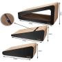 Kincgi Cat Scratcher Board on The Wall Triangular, cat Toy cat Scratching Board, Three-Part Scratching Board with Bells