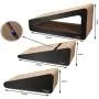 Kincgi Cat Scratcher Board on The Wall Triangular, cat Toy cat Scratching Board, Three-Part Scratching Board with Bells Kincgi Cat Scratcher Board on The Wall Triangular, cat Toy cat Scratching Board, Three-Part Scratching Board with Bells