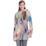 Wind Turbine Power Alternative Energy Sustainable Natural Resource Blue Sky Turbine,Womens Sweatshirt Casual Long Sleeve Pul