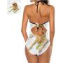 Two Piece Sexy Swimsuit Dog Silhouette Great for Trip to Hawaii