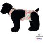 Barkertime Dog Diaper Overall - Made in USA - Mini Happy Monkey Escape-Proof Washable Dog Diaper Overall for Dog Incontinence, Marking, Housetraining and Females in Heat