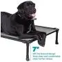 Veehoo Chew Proof Elevated Dog Bed - Cooling Raised Pet Cot for Large Dog - Rustless Aluminum Frame and Durable Textilene Mesh Fabric, Unique Designed No-Slip Feet for Indoor or Outdoor Use Veehoo Chew Proof Elevated Dog Bed - Cooling Raised Pet Cot for Large Dog - Rustless Aluminum Frame and Durable Textilene Mesh Fabric, Unique Designed No-Slip Feet for Indoor or Outdoor Use