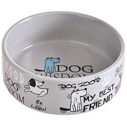 JUILE YUAN Ceramic Dog Bowls - Ceramic Food Bowls | Great for Wet Food, Dry Food, and Water, Perfect Feeding and Treat Storage Supplies for Dogs and Cats