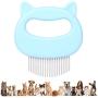 ALEXTREME Cat Comb Massager Relaxing Pet Brush Dog Grooming Deshedding Hair Removal Open Knot Massage Comb Safe Dematting Comb for Easy Mats & Tangles Removing - No More Nasty Shedding and Flying Hair