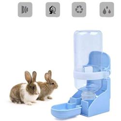 SEIS Multifunction Rabbit Water Dispenser 500ML Dog Water Bottle Hanging Cage Small Pet Foods Bowl Pet Automatic Bottle for Cats Dogs Guinea Pig Squirrel Hedgehog