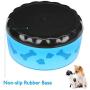 Ordermore Acrylic Dog Bowl with Rubber Base for Small/Medium Dogs,Non-Skid Deep Dog Bowl,Anti-bite Pet Feeder Bowl and Water Bowl,Holds 36 Ounce,Blue