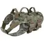 PETAC GEAR Tactical Dog Harness K9 Working Dog Vest Military Dog Training Harness Police Service Dog Vest with Handle, Molle Panel, Breathable Mesh