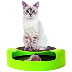 Cat Interactive Toy - Rotating Mouse Kitten Cat Scratcher Catnip Spinning Mouse Rotates 360° Hours Of Fun