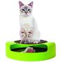 Cat Interactive Toy - Rotating Mouse Kitten Cat Scratcher Catnip Spinning Mouse Rotates 360° Hours Of Fun