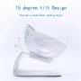 Luck Dawn Double Dog Cat Bowls with Raised Stand, 15 Degree Tilted Design Neck Guard Stand Raised Pet Food Water Feeder Bowl for Cats or Small Dogs