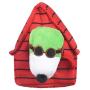 Peanuts for Pets Charlie Brown Pilot Snoopy Burrow Dog Toy | Red and White Burrow Dog Toy for All Dogs, Official Product of Peanuts | Hide and Seek Dog Toys, Snoopy Fabric Plush Toys for Dogs