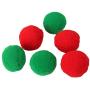 Krimo Pet Supplies, 1.8 Inches Diameter Pet Plush Ball Toys for Cats and Kittens, 1 Pc Handmade Colorful Eco-Friendly Cat Wool Balls, Color Random