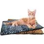 Thermal Cat Pet Dog Connectable Warming Bed Mat, Comfortable Nap, Sleeping and Crate Mat for Cats - Includes Buttons to Attach Mats Together (Gray, Large) Thermal Cat Pet Dog Connectable Warming Bed Mat, Comfortable Nap, Sleeping and Crate Mat for Cats - Includes Buttons to Attach Mats Together (Gray, Large)