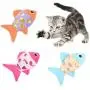 ocijf179 Cat Toy Pet Cat Kitten Plush Cute Fish Doll Catnip Interactive Bite-Resistant Chew Toy - Blue ocijf179 Cat Toy Pet Cat Kitten Plush Cute Fish Doll Catnip Interactive Bite-Resistant Chew Toy - Blue