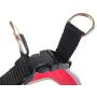 Tre Ponti Fibbia Small Dog Harness with Adjustable Belly Strap, 3.5 cm, Red