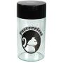 Pawvacs Set of 3 ( 6, 12, 24 Ounce ) Vacuum Sealed Pet Food Storage Containers; Black Cap & Clear Body/Black Cat