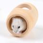 Adarl Small Hamster Wooden Tunnel and Tube Peep Hole Design Pet Toy for Hamster Or Other Small Animals