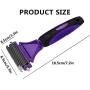 n/d Pet Dematting Comb with 2 Sided Professional Undercoat Rake for Cats & Dogs – Safe Grooming Rake Tool for Easy Mats & Tangles Removing