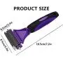 n/d Pet Dematting Comb with 2 Sided Professional Undercoat Rake for Cats & Dogs – Safe Grooming Rake Tool for Easy Mats & Tangles Removing n/d Pet Dematting Comb with 2 Sided Professional Undercoat Rake for Cats & Dogs – Safe Grooming Rake Tool for Easy Mats & Tangles Removing