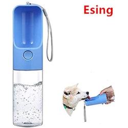 Esing Dog Water Bottles for Walking Pet Portable Drinking Bottle Puppy Travel Bowl Dispenser Doggie Kettle Kittens Feeding Cup 15oz