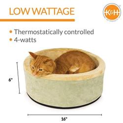 K&H Pet Products Thermo-Kitty Heated Cat Bed
