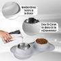 DogBuddy Dog Bowls, Dog Bowl for Food & Water, Dog Food Bowls for Medium & Large Dogs, Stainless Steel Dog Bowls, Dog Feeder with Dog Bowl Mat, Pet Bowl & Pet Food Mat Set