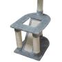 FISH&NAP US02H Cat Tree Cat Tower Cat Condo Sisal Scratching Posts with Jump Platform and Ladder Cat Furniture Activity Center Kitten Play House Grey …