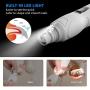 Pet Deluxe Dog Nail Grinder with LED Light, Professional Dog Nail Trimmer Clipper Low Noise 2 Speed Electric Rechargeable Painless Paws Grooming & Smoothing for Small Medium Large Dogs & Cats