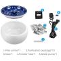 Erosmile Ceramic Pets Water Dispenser,Fountain Pet Supplies，Automatic circulating Silent Intelligent Pets Water Fountain，10 Filter Packets，Easy to Clean.