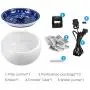 Erosmile Ceramic Pets Water Dispenser,Fountain Pet Supplies，Automatic circulating Silent Intelligent Pets Water Fountain，10 Filter Packets，Easy to Clean.