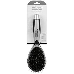 BioSilk for Pets BioSilk for Dogs Porcupine Brush | Dog Pin Brush With Built-In Comb Bristles Removes Mats, Tangles & Loose Hair with Minimal Effort & Comfort | Suitable for Long or Short Haired Dogs