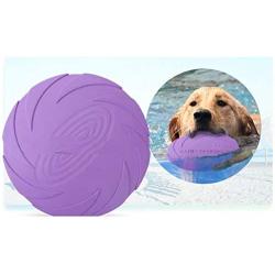 BHM Pet Frisbee Toy, Silicone Soft Frisbee - Train Pet Outdoor Interaction - Puzzle Toss Toy - Portable Pet Feeder