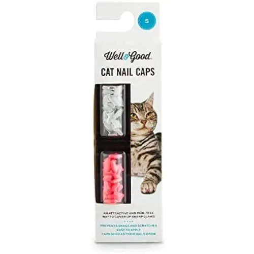 Well & Good Pink & Clear Kitten Nail Caps, Small Well & Good Pink & Clear Kitten Nail Caps, Small
