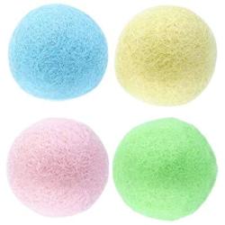yiianger Wool Felt Ball Toys for Cats Kittens Colorful Eco-Friendly Cat Teaser Bell Balls