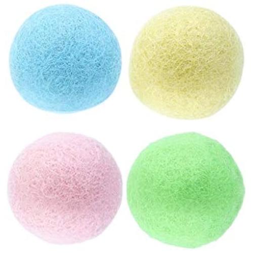 yiianger Wool Felt Ball Toys for Cats Kittens Colorful Eco-Friendly Cat Teaser Bell Balls