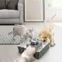 THMY Ceramic Cat Fountain, 2.1L Pet Drinking Fountain for Cat and Dog, Cat Fountain Porcelain, Cat Water Dispenser with 3 Activated Carbon Filter and Sponge Foam Pre-Filter (Grey) THMY Ceramic Cat Fountain, 2.1L Pet Drinking Fountain for Cat and Dog, Cat Fountain Porcelain, Cat Water Dispenser with 3 Activated Carbon Filter and Sponge Foam Pre-Filter (Grey)