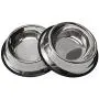 Juqiboom 2Packs Stainless Steel Dog Bowl with Anti-Skid Rubber Base for Small/Medium/Large Pet, Perfect Dish, Pets Feeder Bowl and Water Bowl Perfect Choice for Dog Puppy Cat and Kitten Juqiboom 2Packs Stainless Steel Dog Bowl with Anti-Skid Rubber Base for Small/Medium/Large Pet, Perfect Dish, Pets Feeder Bowl and Water Bowl Perfect Choice for Dog Puppy Cat and Kitten