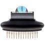 Vets Pride USA 2-in-1 Deshedding Comb & Undercoat Rake - Flexible Neck Bends Up to 30° - Grooming Tool with Deshedder Brush & Rake for Dematting - Detangler That Removes Both Matted & Shedding Hair