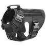 RubRab Tactical Dog Harness Vest with Handle No Pulling Front Clip Military Working Training Molle Vest with Metal Buckles & Loop Panels