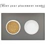 Ptlom Pet Placemat for Dog and Cat, Mat for Prevent Food and Water Overflow, Suitable for Small, Medium and Large Pet, Silicone