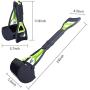 Pet Pooper Scooper, Foldable Pooper Scooper for Dogs with 24 Inch Long Handle, Premium Materials Poop Waste Pick Up Rake with Double Spring, 100% Seal Jaw Claw Bin Great To Grass, Dirt, Gravel Pick Up