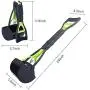 Pet Pooper Scooper, Foldable Pooper Scooper for Dogs with 24 Inch Long Handle, Premium Materials Poop Waste Pick Up Rake with Double Spring, 100% Seal Jaw Claw Bin Great To Grass, Dirt, Gravel Pick Up