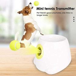 Automatic Pet Ball Launcher, Dog Toy Interactive Timing Tennis Throwing Machine, for Training and Playing, Mini Style 3 Balls Included