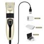 Dog Grooming Clipper Set, MS.DEAR Professional Cat Hair Shaver Electric Pet Trimmer Tool Kit Low Noise Wireless Rechargeable Pet Hair Remover Clippers for Large Medium Small Animals