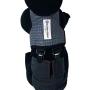 Barkertime Dog Diaper Suspender Harness - Black and White Gingham Diaper Suspender Harness to Keep Dog Diapers On, L - Made in USA