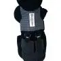 Barkertime Dog Diaper Suspender Harness - Black and White Gingham Diaper Suspender Harness to Keep Dog Diapers On, L - Made in USA