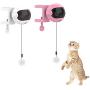 DSstyles Electric Cat Teaser Ball,Automatic Lifting Spring Rod Lifting Ball Interactive Puzzle Toy