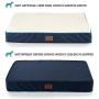 SunStyle Home Orthopedic Foam Dog Bed for Small & Medium Dogs Up to 50lbs with Waterproof Removable Cover, Mattress Pet Mat Bed for Dogs & Cats - Orthopedic Egg Crate Foam Platform