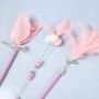 Three Piece Set of cat Teaser Stick Manual Interactive cat Toy Anti bite pet Products